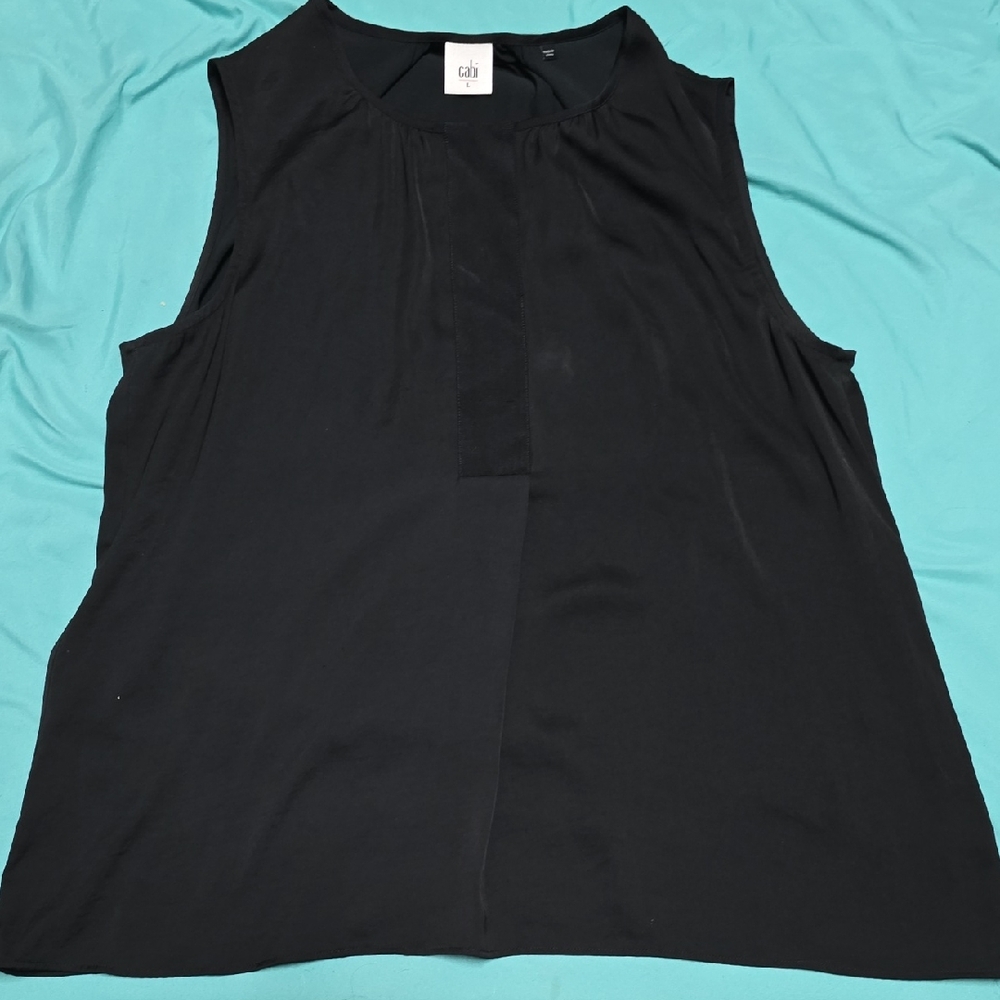 CAbi Black Sleeveless Tank Top
